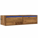 Vidaxl tv-meubel met led-verlichting 100x35,5x25 cm oud houtkleurig