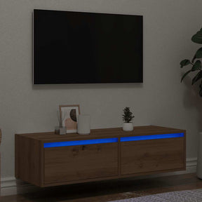 Vidaxl tv-meubel met led-verlichting 100x35,5x25 cm artisanaal eiken