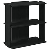 Vidaxl boekenkast 3-laags 60x30x60 cm bewerkt hout zwart