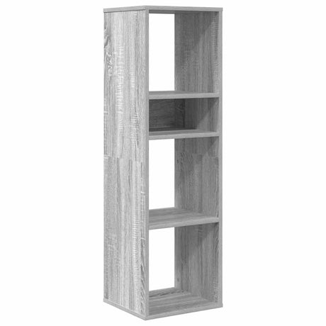 Vidaxl boekenkast 34x31x112 cm bewerkt hout grijs sonoma eikenkleurig