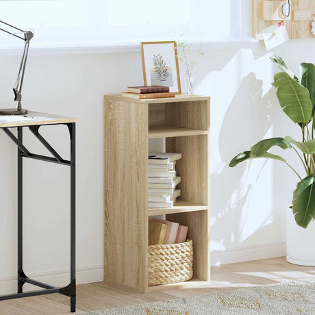 Vidaxl boekenkast 34x31x80 cm bewerkt hout sonoma eikenkleurig
