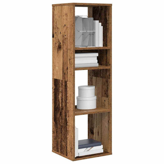 Vidaxl boekenkast 34x31x112 cm bewerkt hout oud houtkleurig