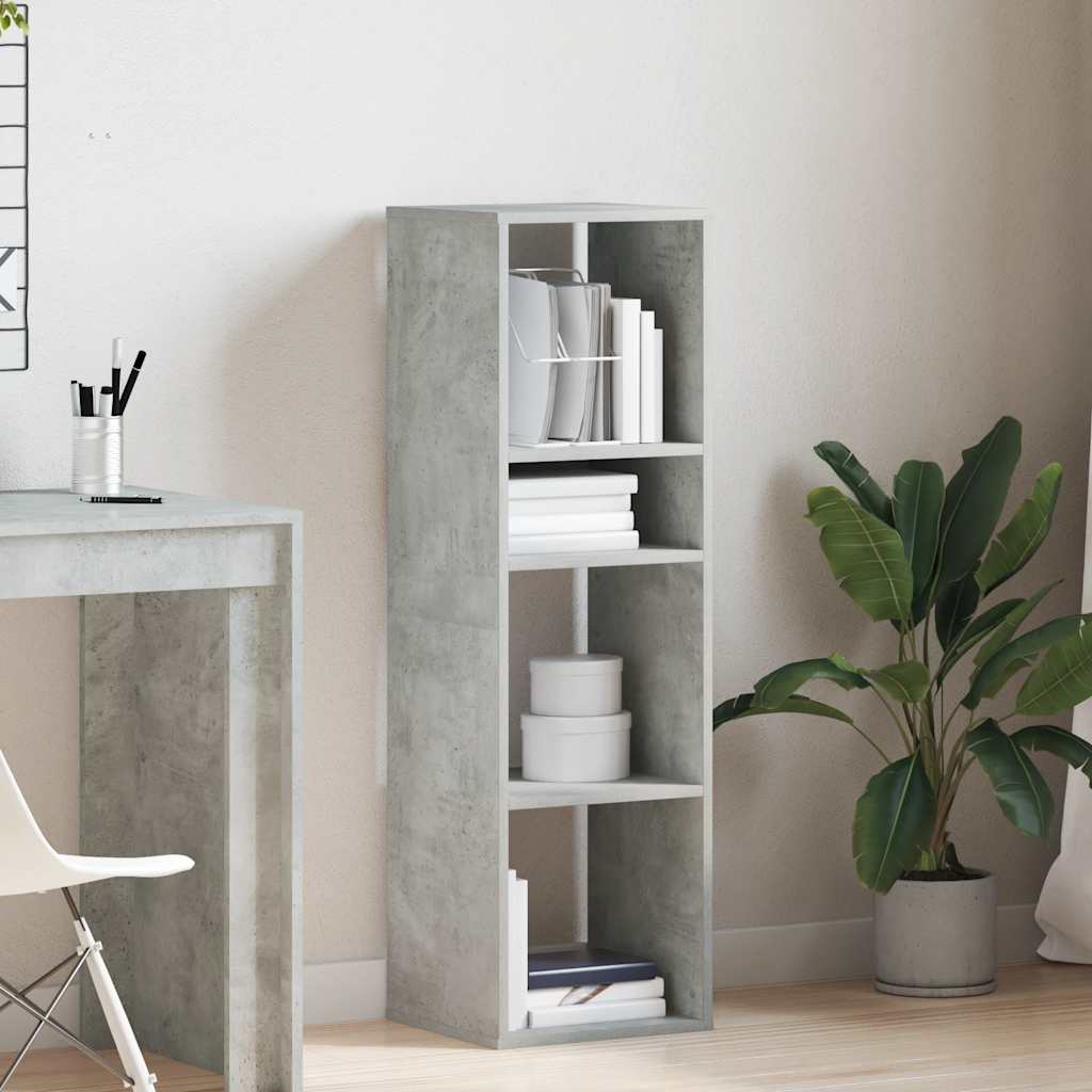 Vidaxl boekenkast 34x31x112 cm bewerkt hout betongrijs