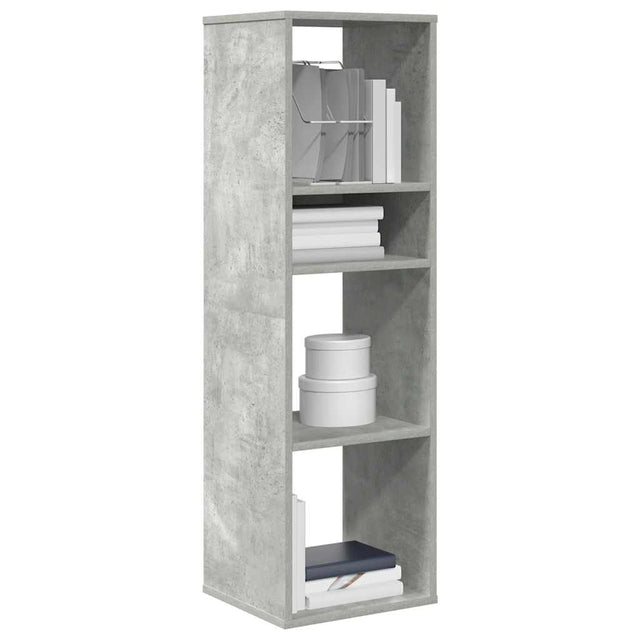 Vidaxl boekenkast 34x31x112 cm bewerkt hout betongrijs