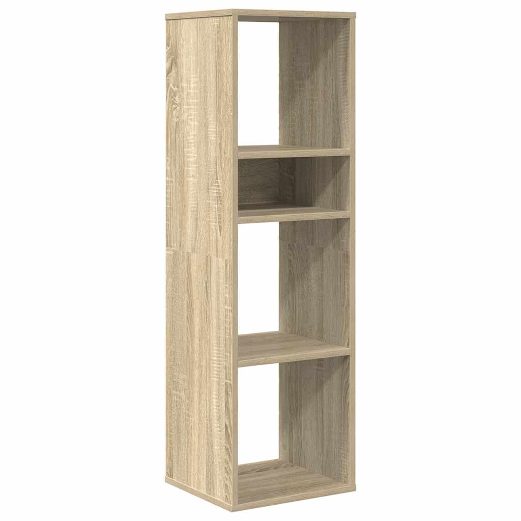 Vidaxl boekenkast 34x31x112 cm bewerkt hout sonoma eikenkleurig
