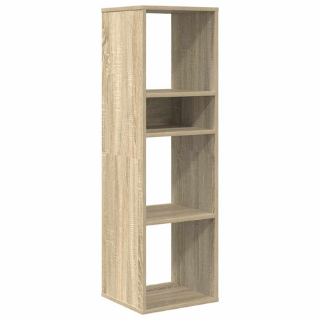 Vidaxl boekenkast 34x31x112 cm bewerkt hout sonoma eikenkleurig
