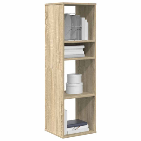 Vidaxl boekenkast 34x31x112 cm bewerkt hout sonoma eikenkleurig