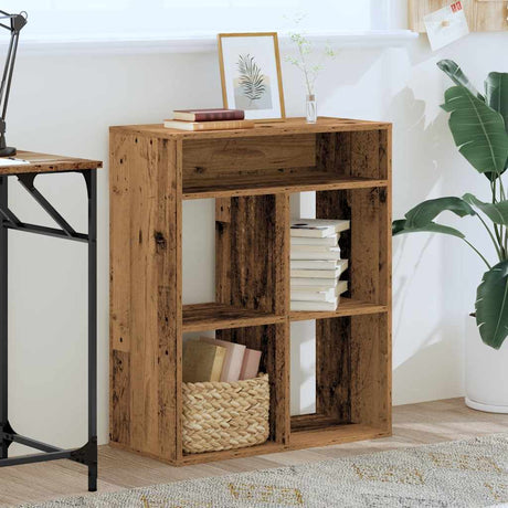 Vidaxl boekenkast 66x31x80 cm bewerkt hout oud houtkleurig