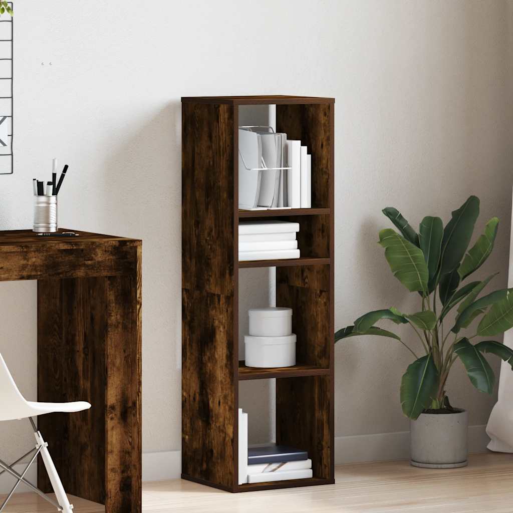 Vidaxl boekenkast 34x31x112 cm bewerkt hout gerookt eikenkleurig