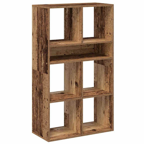 Vidaxl boekenkast 66x31x112 cm bewerkt hout oud houtkleurig