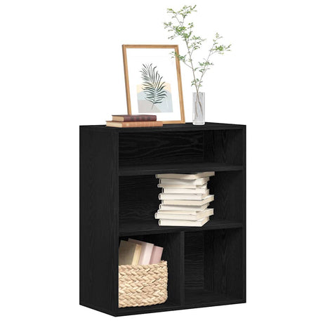 Vidaxl boekenkast 60x30x71,5 cm bewerkt hout zwart