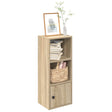 Vidaxl boekenkast 31x24x77 cm bewerkt hout sonoma eikenkleurig
