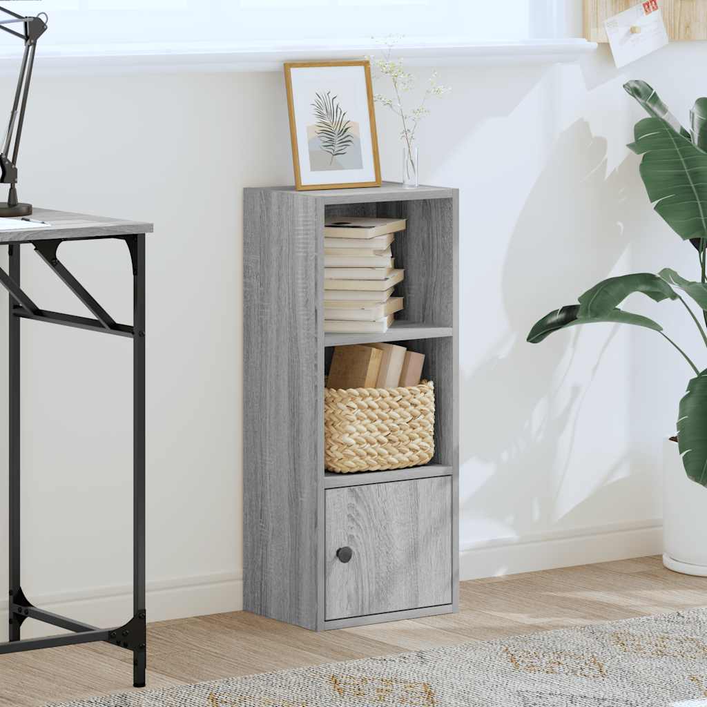 Vidaxl boekenkast 31x24x77 cm bewerkt hout grijs sonoma eikenkleurig
