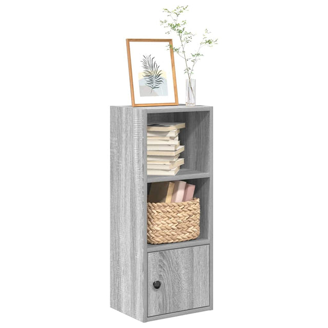 Vidaxl boekenkast 31x24x77 cm bewerkt hout grijs sonoma eikenkleurig