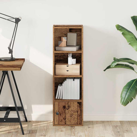 Vidaxl boekenkast 31x24x102 cm bewerkt hout oud houtkleurig