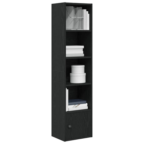 Vidaxl boekenkast 31x24x127 cm bewerkt hout zwart eikenkleurig