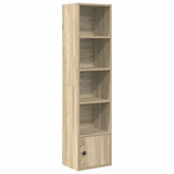 Vidaxl boekenkast 31x24x127 cm bewerkt hout sonoma eikenkleurig