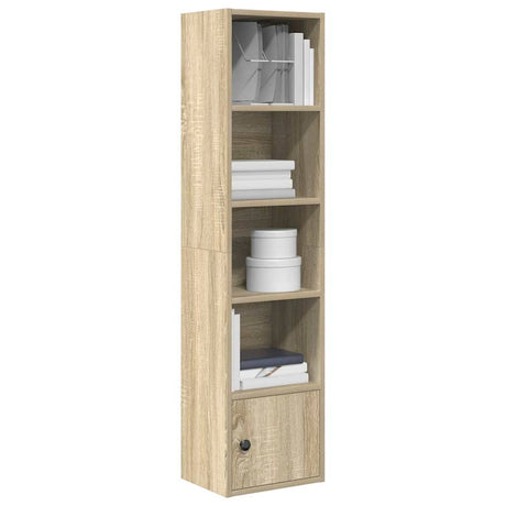 Vidaxl boekenkast 31x24x127 cm bewerkt hout sonoma eikenkleurig