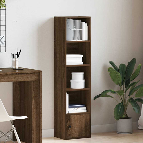 Vidaxl boekenkast 31x24x127 cm bewerkt hout bruin eikenkleurig