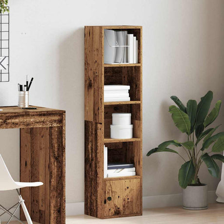 Vidaxl boekenkast 31x24x127 cm bewerkt hout oud houtkleurig