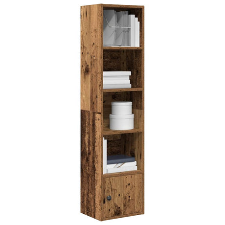 Vidaxl boekenkast 31x24x127 cm bewerkt hout oud houtkleurig