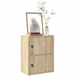 Vidaxl boekenkast 40x24x52 cm bewerkt hout sonoma eikenkleurig