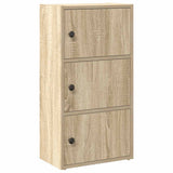 Vidaxl boekenkast 40x24x77 cm bewerkt hout sonoma eikenkleurig