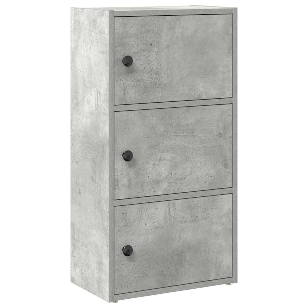 Vidaxl boekenkast 40x24x77 cm bewerkt hout betongrijs