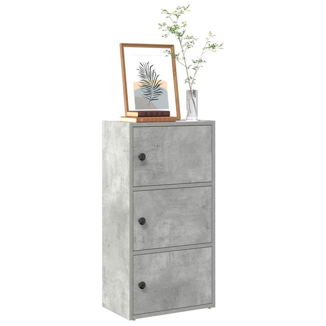 Vidaxl boekenkast 40x24x77 cm bewerkt hout betongrijs