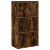 Vidaxl boekenkast 40x24x77 cm bewerkt hout gerookt eikenkleurig