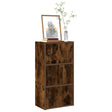 Vidaxl boekenkast 40x24x77 cm bewerkt hout gerookt eikenkleurig