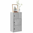 Vidaxl boekenkast 40x24x77 cm bewerkt hout grijs sonoma eikenkleurig
