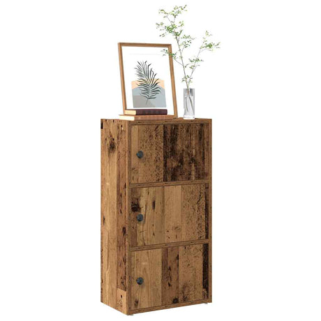 Vidaxl boekenkast 40x24x77 cm bewerkt hout oud houtkleurig