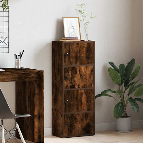 Vidaxl boekenkast 40x24x102 cm bewerkt hout gerookt eikenkleurig