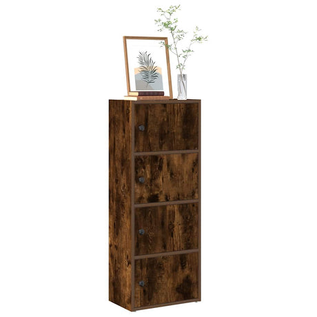 Vidaxl boekenkast 40x24x102 cm bewerkt hout gerookt eikenkleurig