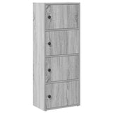 Vidaxl boekenkast 40x24x102 cm bewerkt hout grijs sonoma eikenkleurig
