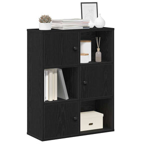 Vidaxl boekenkast 60x24x76,5 cm bewerkt hout zwart eikenkleurig