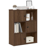 Vidaxl boekenkast 60x24x76,5 cm bewerkt hout bruin eikenkleurig