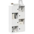 Vidaxl boekenkast 60x24x101,5 cm bewerkt hout wit
