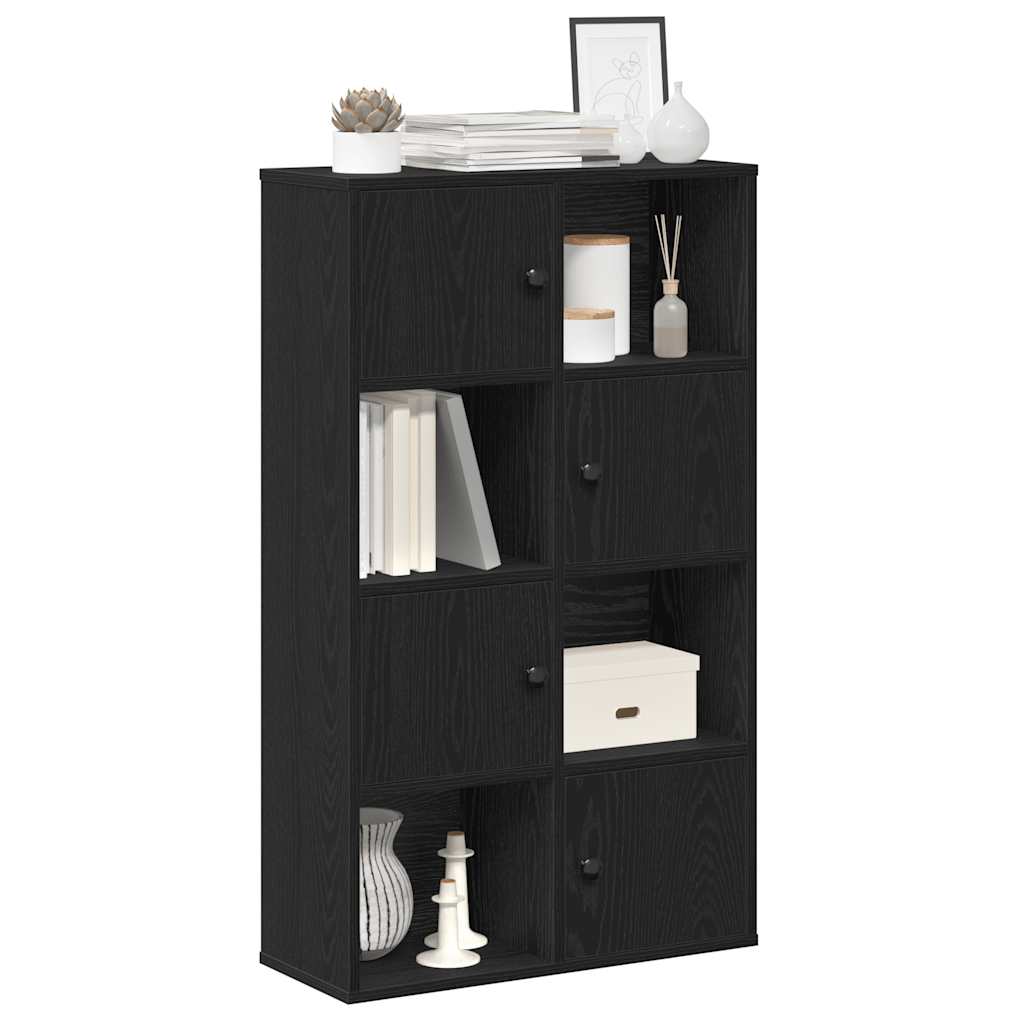 Vidaxl boekenkast 60x24x101,5 cm bewerkt hout zwart eikenkleurig