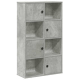 Vidaxl boekenkast 60x24x101,5 cm bewerkt hout betongrijs