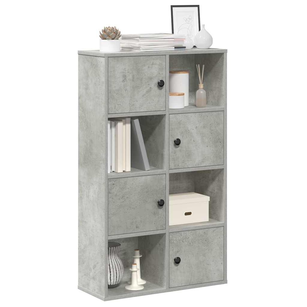 Vidaxl boekenkast 60x24x101,5 cm bewerkt hout betongrijs