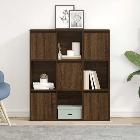 Vidaxl boekenkast 89x24x101,5 cm bewerkt hout bruin eikenkleurig