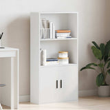 Vidaxl boekenkast 60x24x120 cm bewerkt hout wit