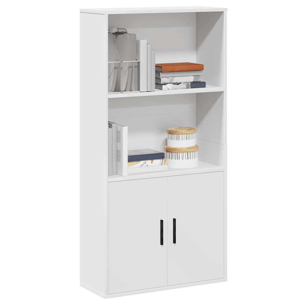Vidaxl boekenkast 60x24x120 cm bewerkt hout wit