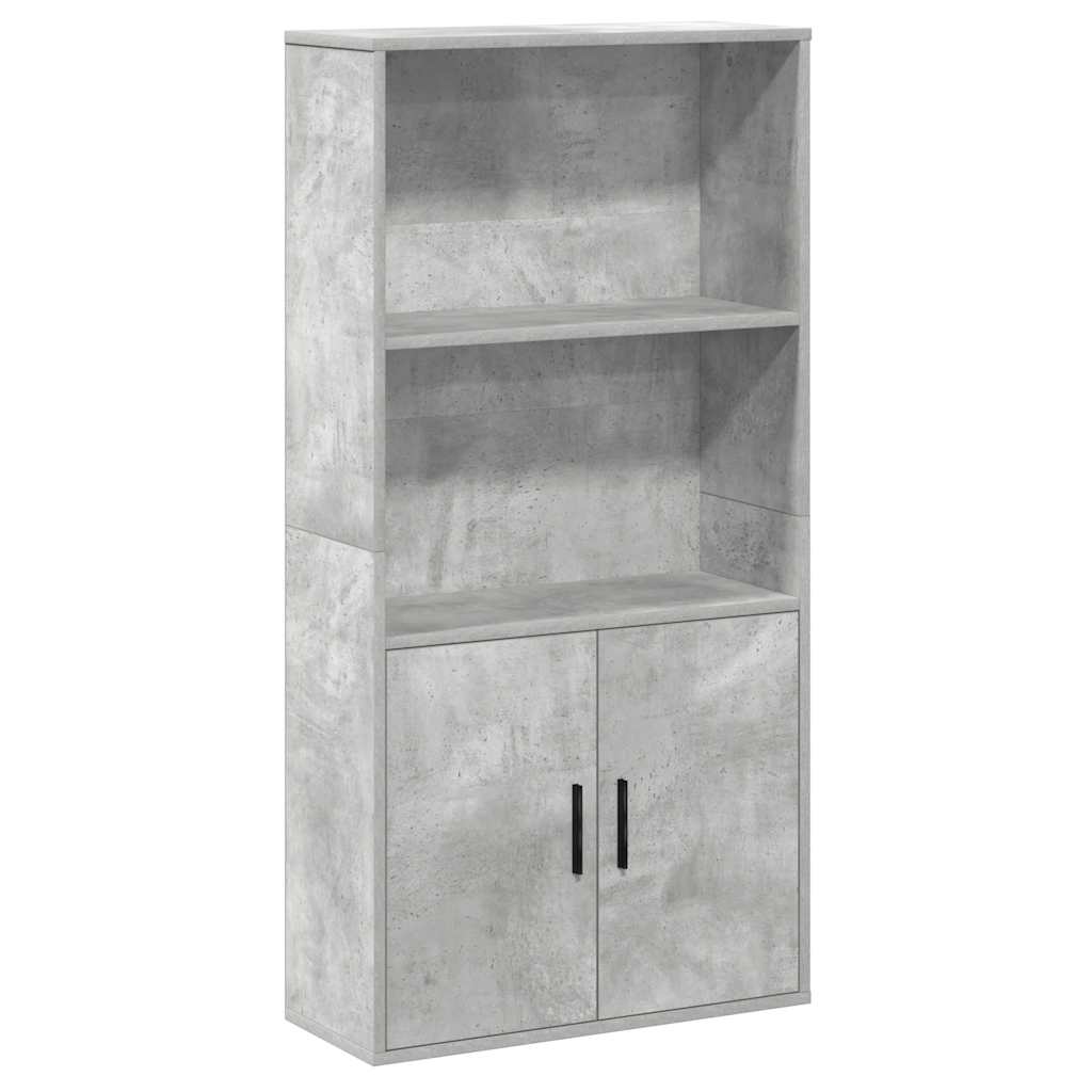 Vidaxl boekenkast 60x24x120 cm bewerkt hout betongrijs