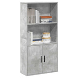 Vidaxl boekenkast 60x24x120 cm bewerkt hout betongrijs