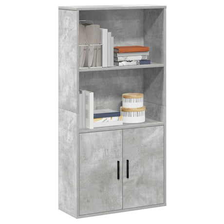 Vidaxl boekenkast 60x24x120 cm bewerkt hout betongrijs