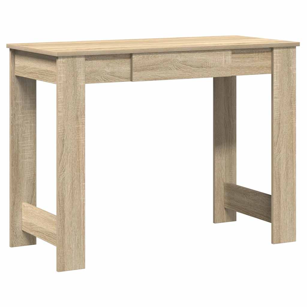 Vidaxl bureau 100x45x75 cm bewerkt hout sonoma eikenkleurig