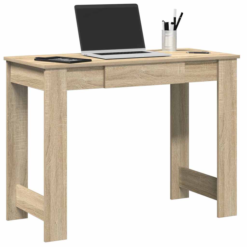 Vidaxl bureau 100x45x75 cm bewerkt hout sonoma eikenkleurig